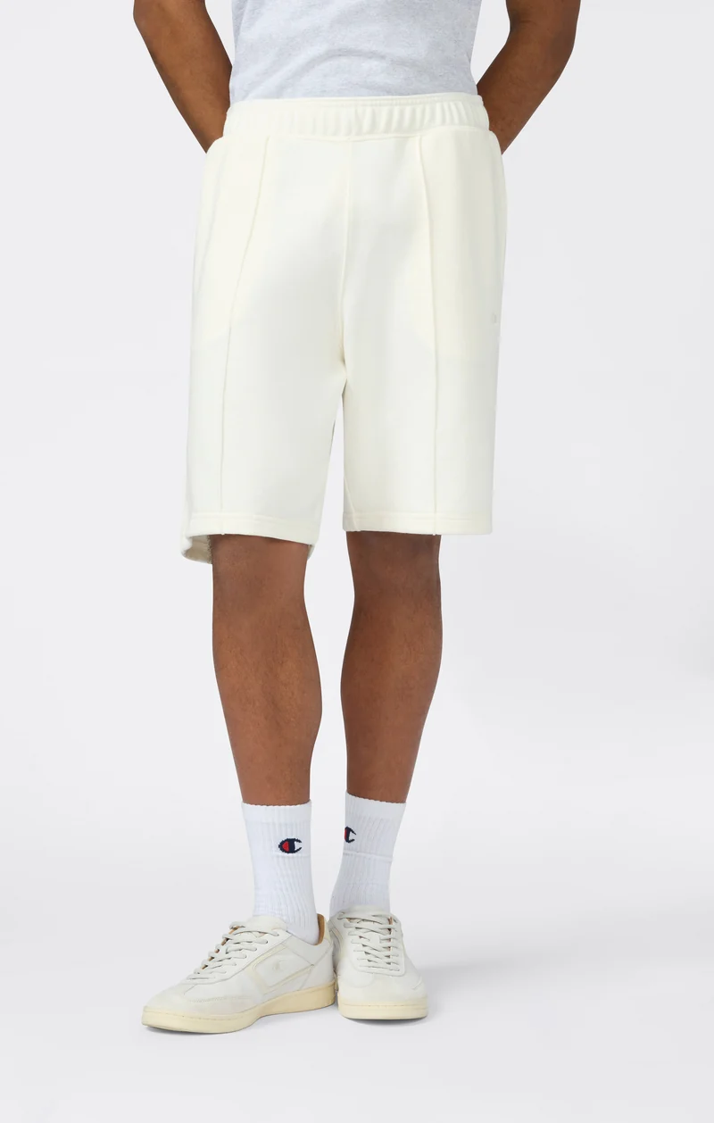 Men’s 9’’ Bermuda Shorts with Stitched Pintuck Icons