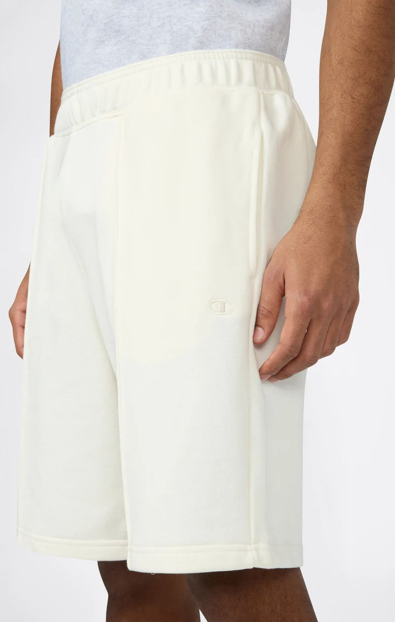 Men’s 9’’ Bermuda Shorts with Stitched Pintuck Icons