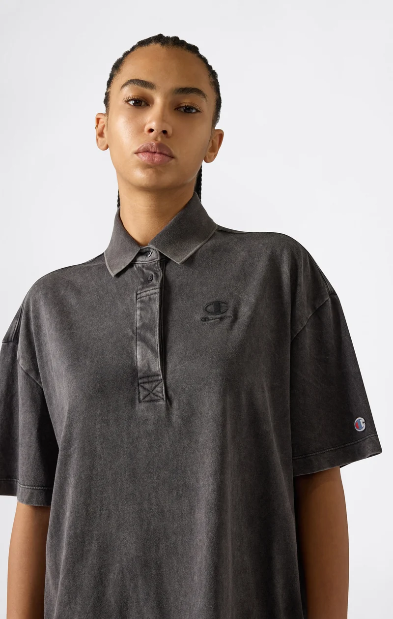 Women’s Washed Effect Polo Dress Icons