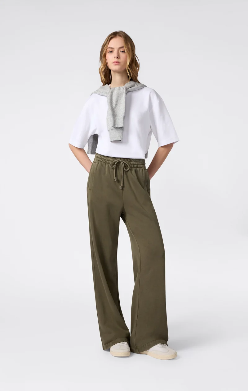 Women’s Washed Effect Wide Leg Pants Icons