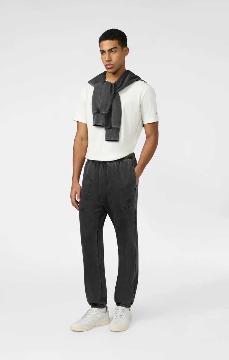 Men’s Elasticated Pants with Washed Effect Icons