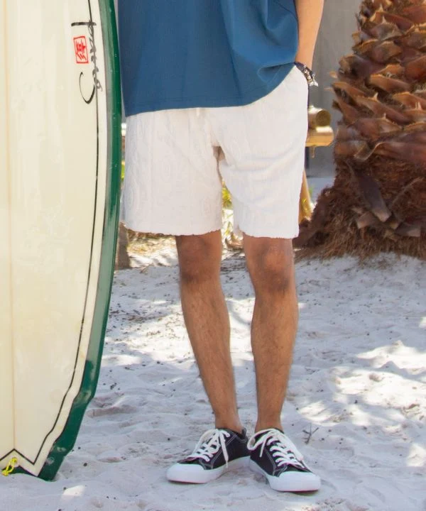 Short de plage à motifs SURF et Palms