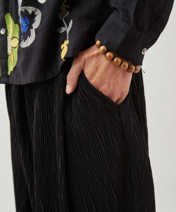 Pantalon plissé fluide pour homme