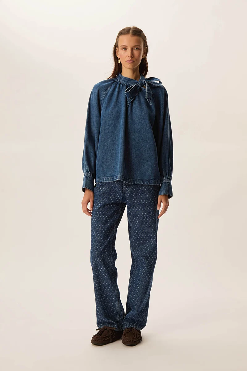 Blouse Lou Middle Blue