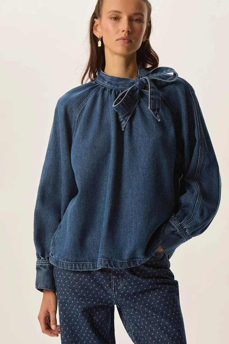 Blouse Lou Middle Blue