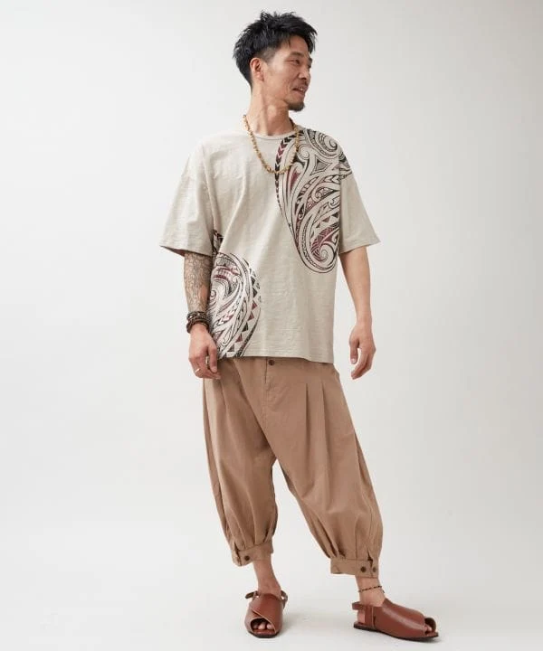 Pantalon harem en coton léger