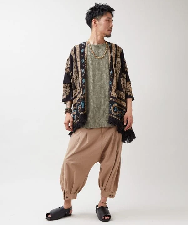 Pantalon harem en coton léger