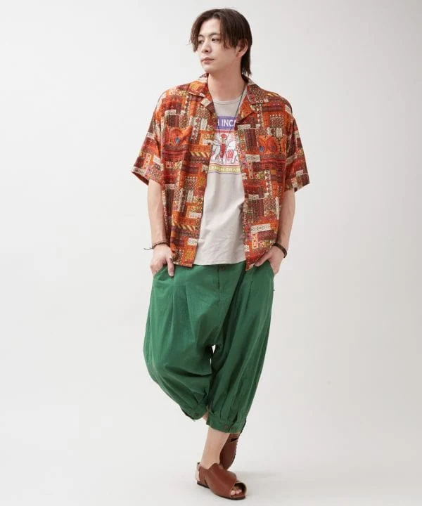 Pantalon harem en coton léger