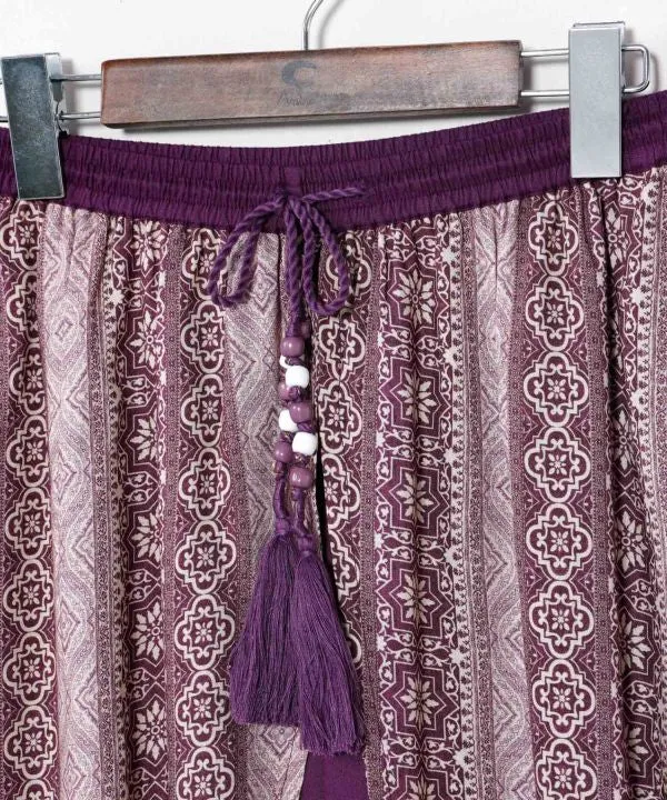 Pantalon Aladdin en carreaux vietnamiens