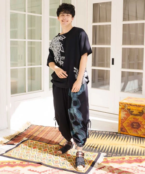 Pantalon homme à cravate polyvalente