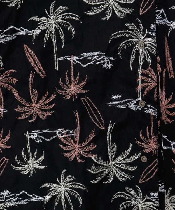 Shorts de plage brodés de palmiers SURF&Palms