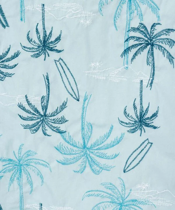 Shorts de plage brodés de palmiers SURF&Palms