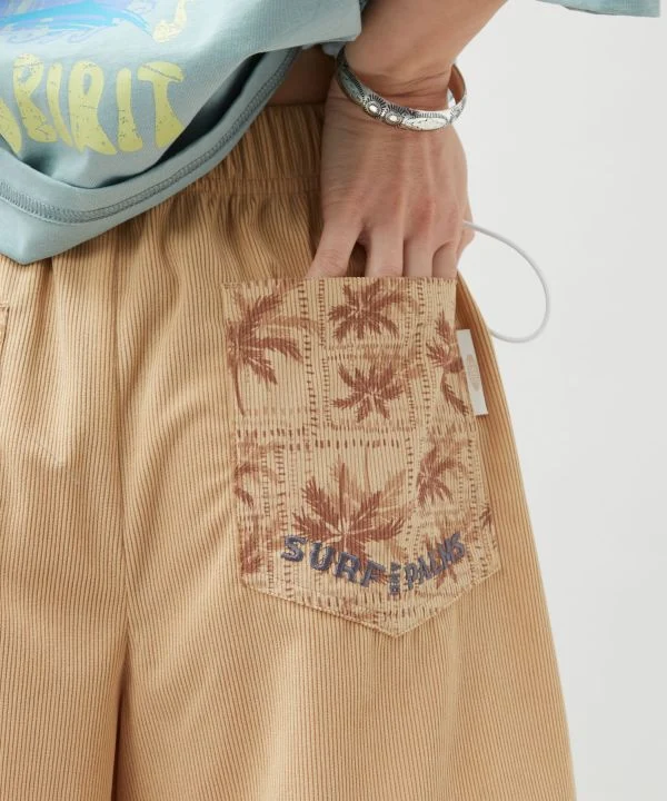 Shorts de plage brodés de palmiers SURF&Palms