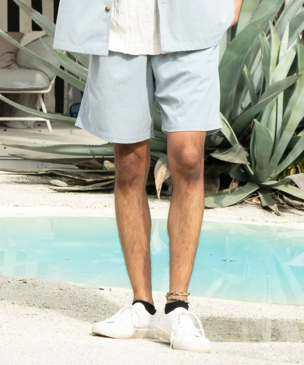 Short en velours côtelé brodé de palmiers SURF&Palms