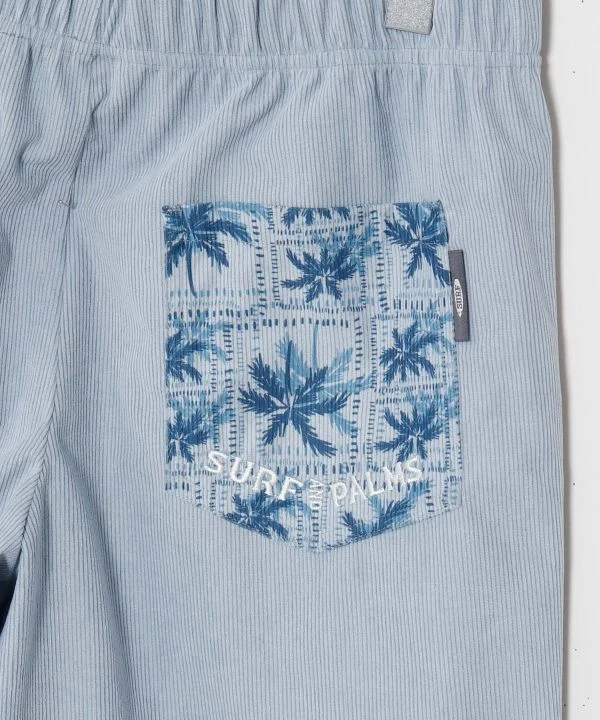 Short en velours côtelé brodé de palmiers SURF&Palms