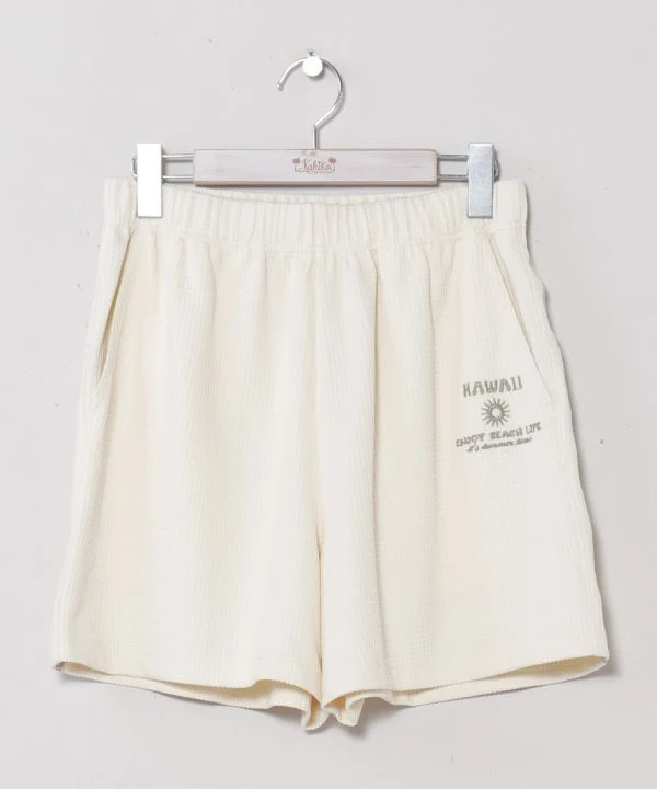 Short gaufré brodé vintage SURF&Palms
