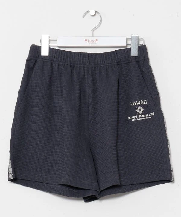 Short gaufré brodé vintage SURF&Palms