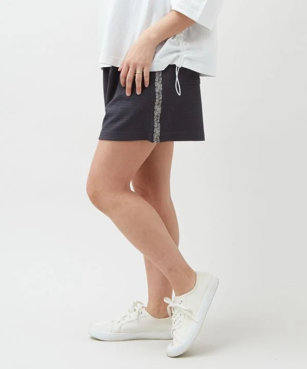 Short gaufré brodé vintage SURF&Palms