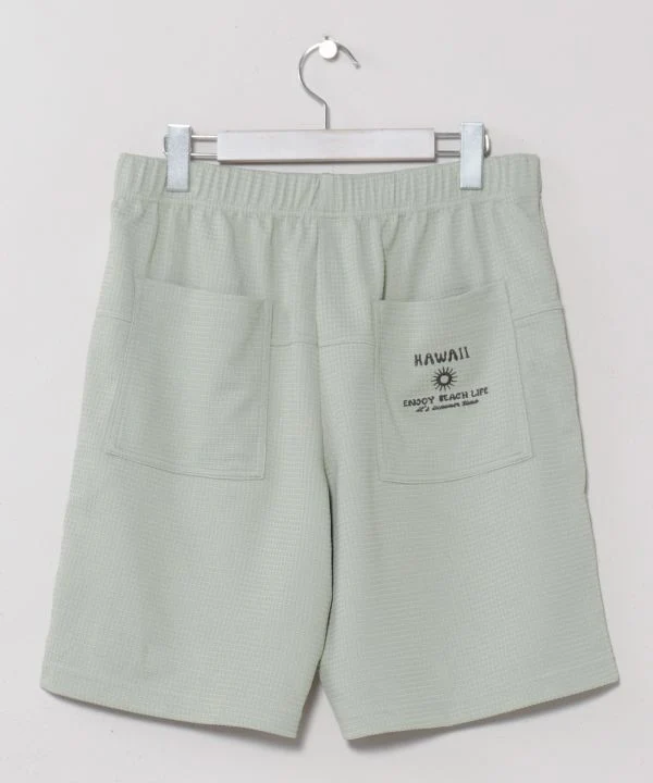 Shorts pour hommes SURF&Palms à broderie gaufrée