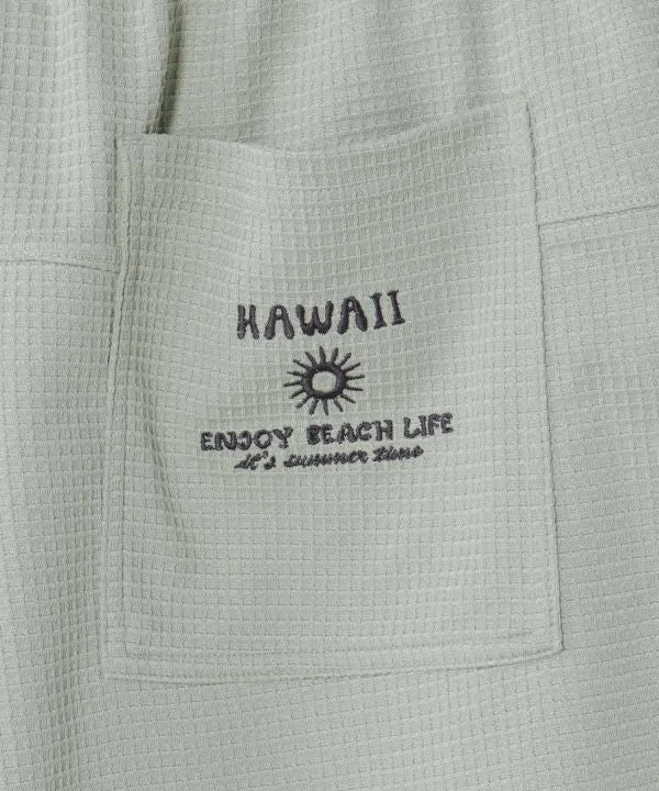 Shorts pour hommes SURF&Palms à broderie gaufrée