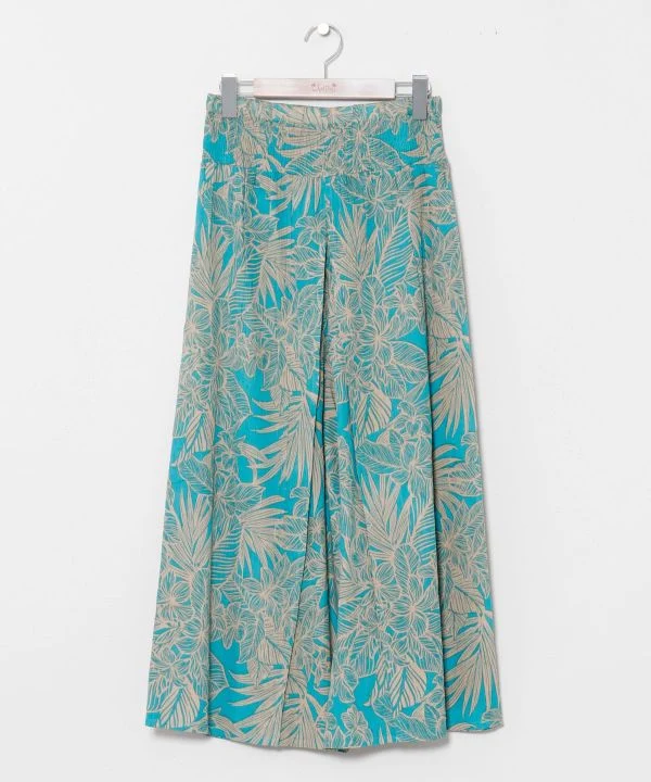 Pantalon hawaïen à motifs botaniques