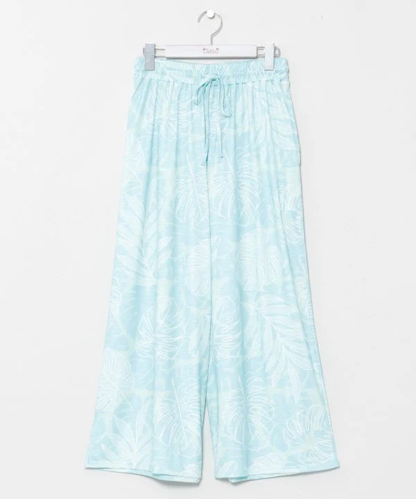 Pantalon extensible à jambes larges