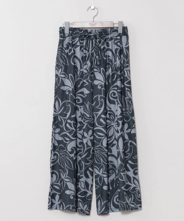 Pantalon extensible à jambes larges
