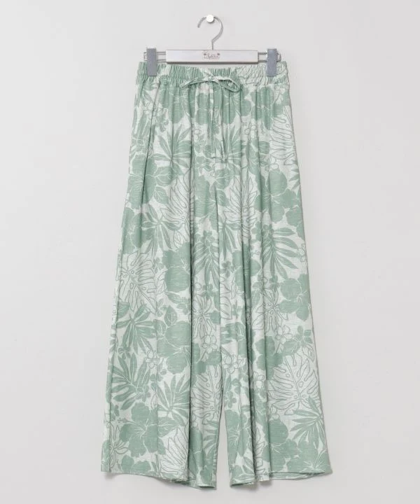 Pantalon extensible à jambes larges
