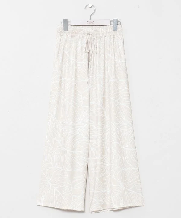 Pantalon extensible à jambes larges
