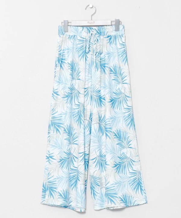 Pantalon extensible à jambes larges