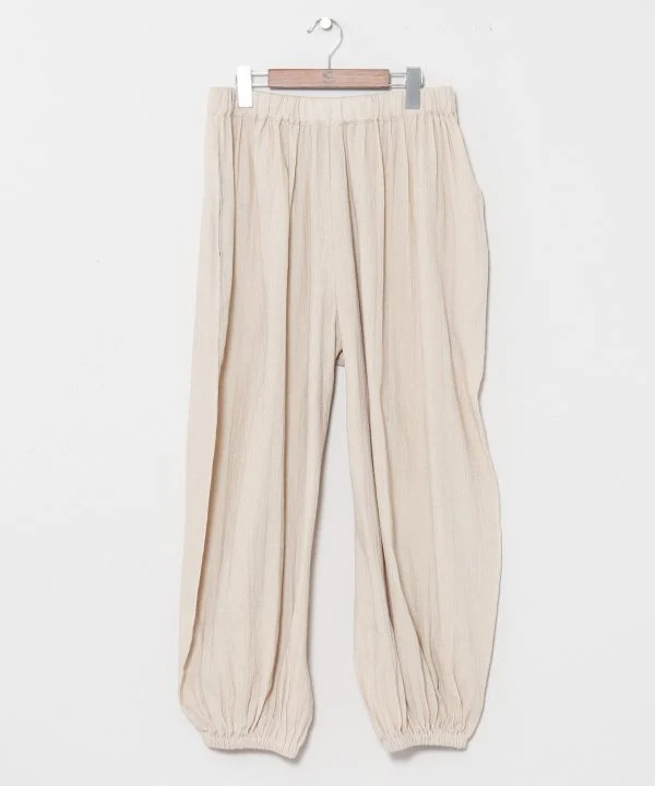 Pantalon décontracté en coton indien