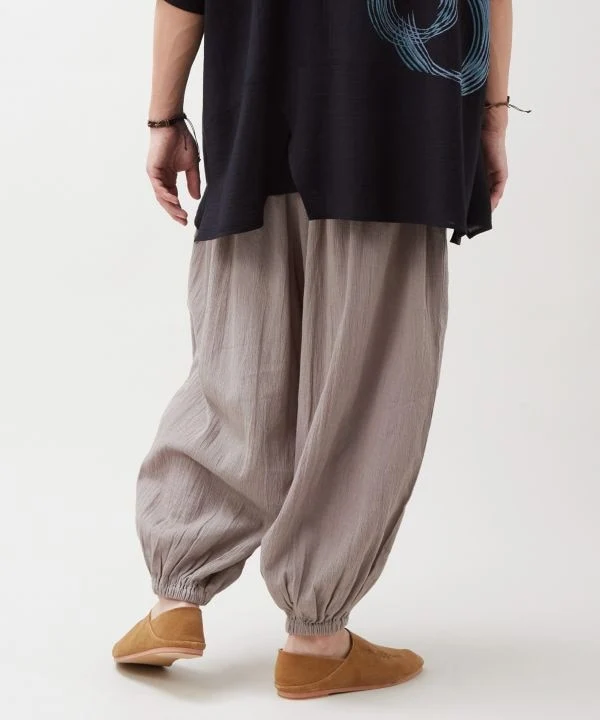 Pantalon décontracté en coton indien