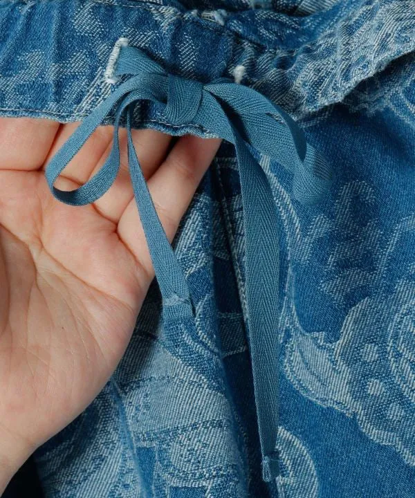 Pantalon large à motifs de tapis