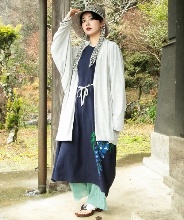 HIOOI - Haori floral à protection UV
