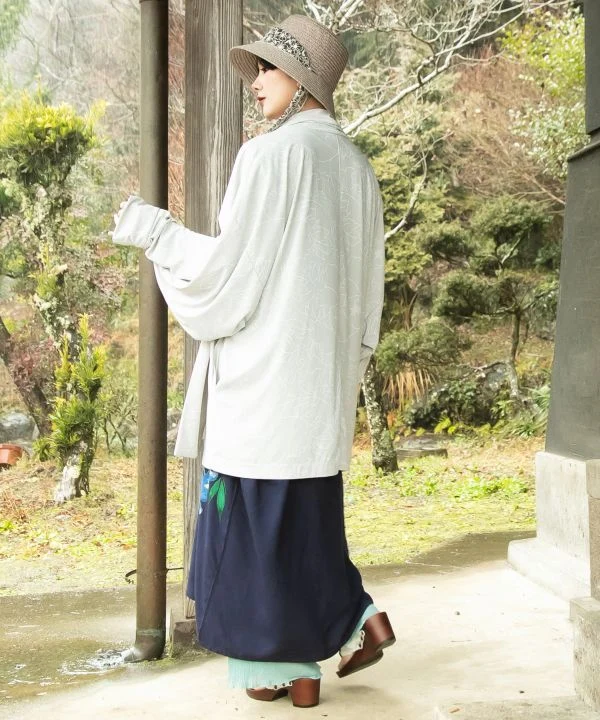 HIOOI - Haori floral à protection UV