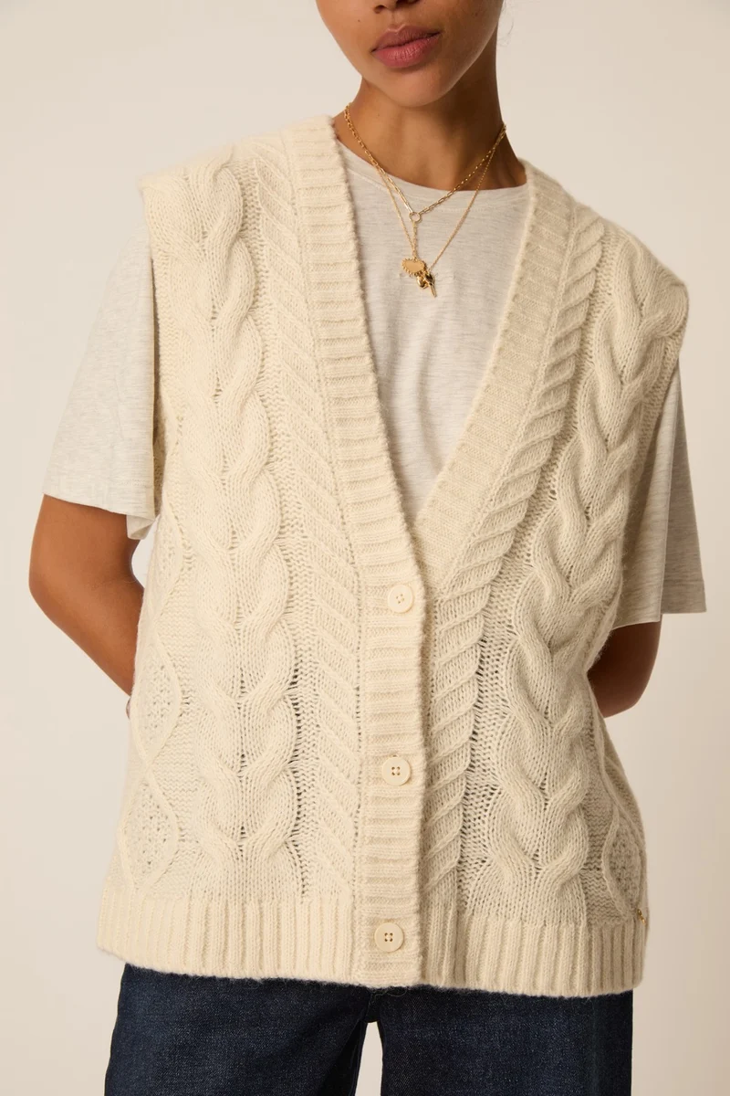 Gilet Andrew Ecru