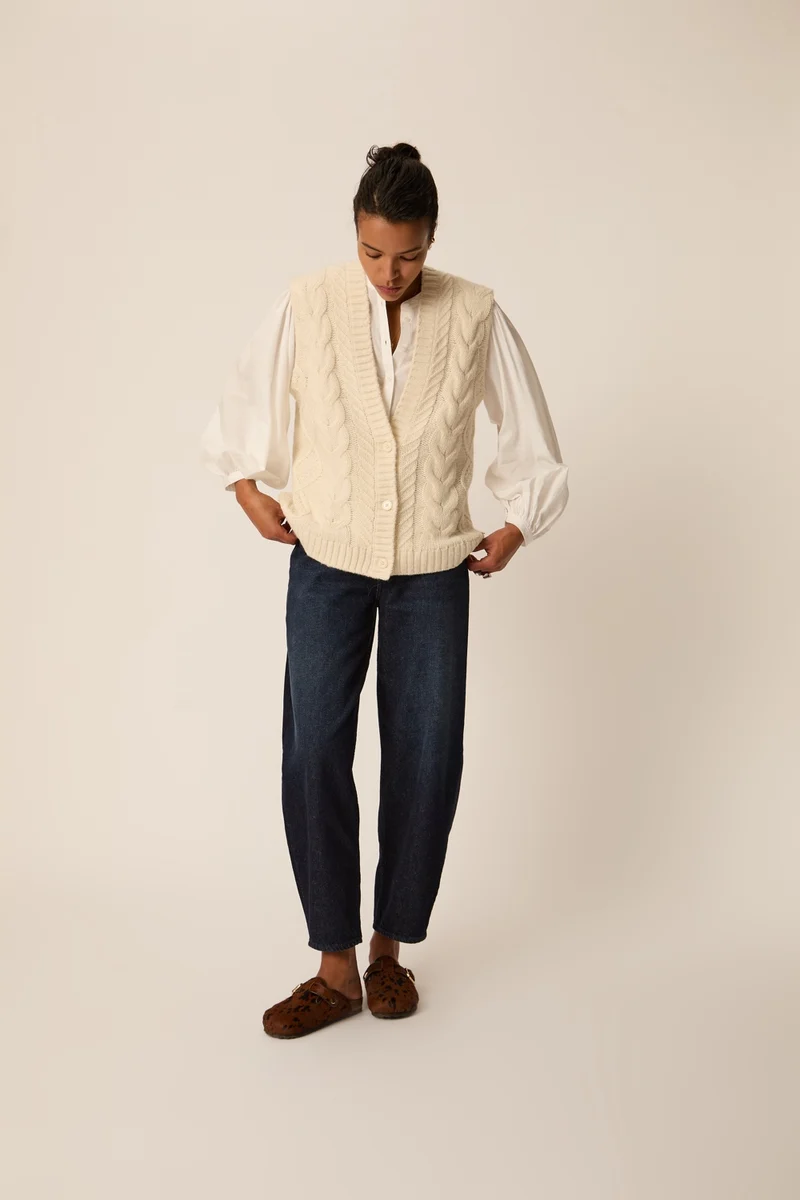 Gilet Andrew Ecru