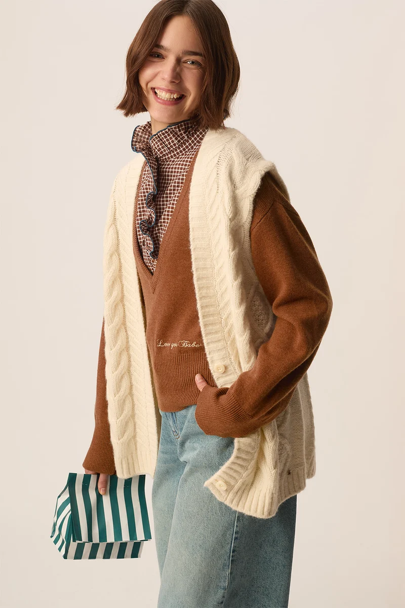 Gilet Andrew Ecru
