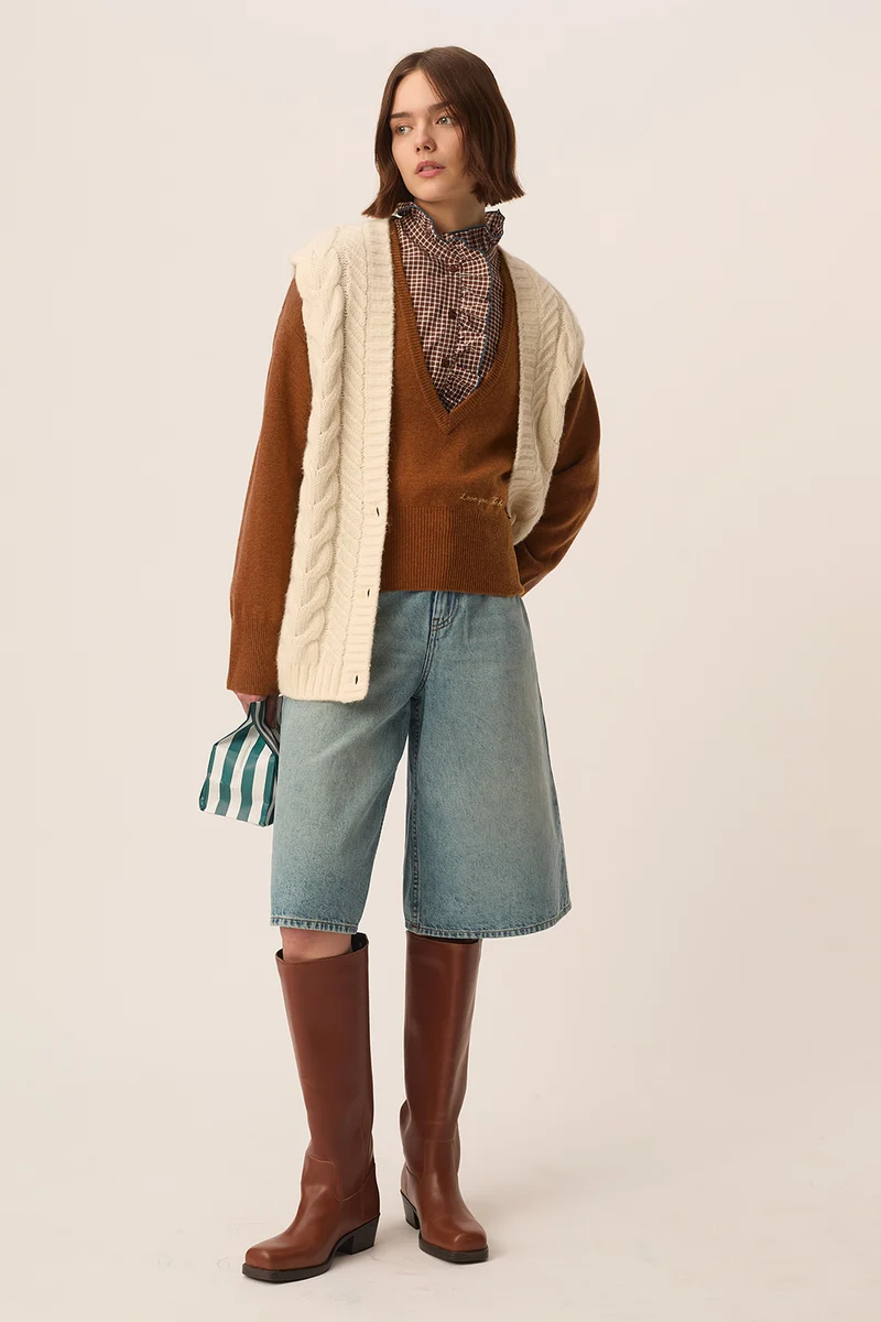 Gilet Andrew Ecru