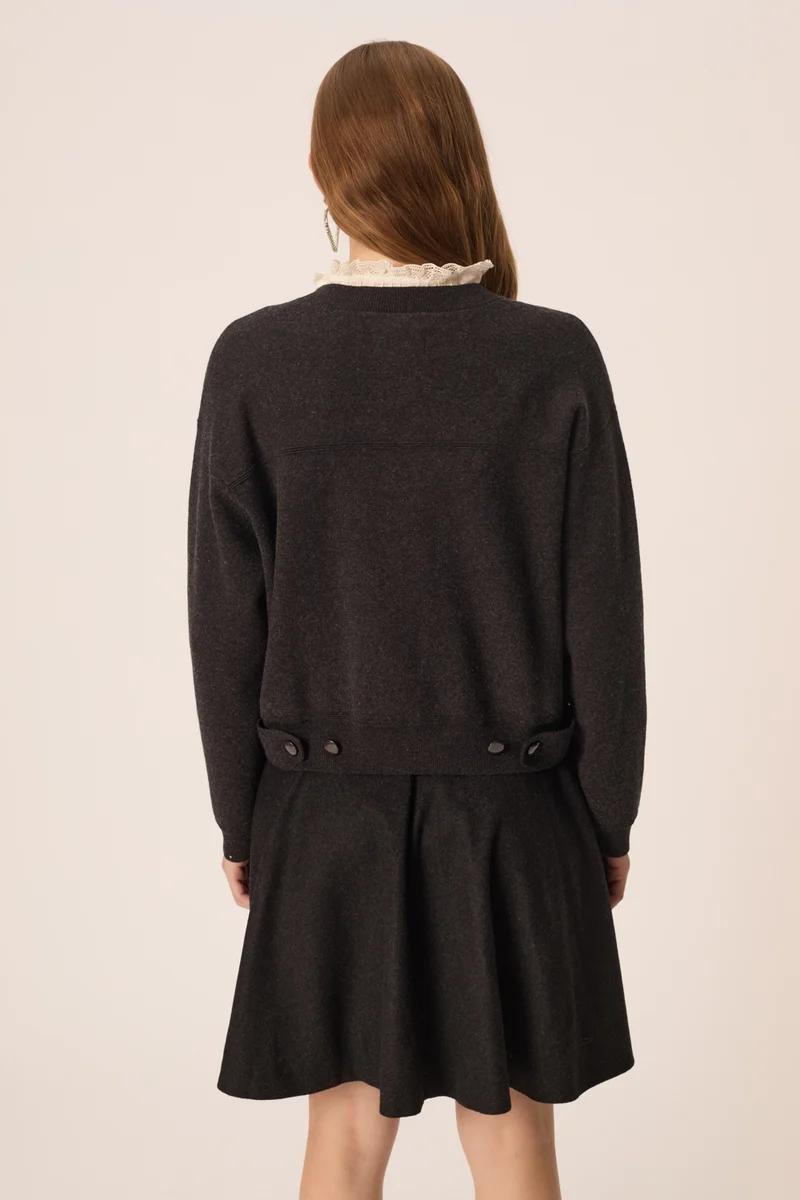 Gilet Clem Anthracite