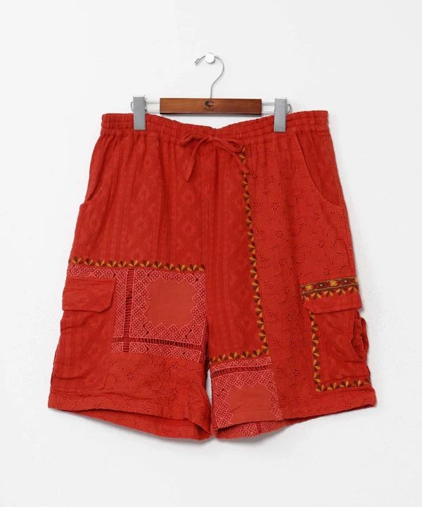 Short brodé Roma Rose