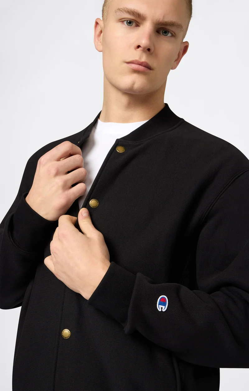 Men’s Lightweight Reverse Weave Bomber Sweatshirt