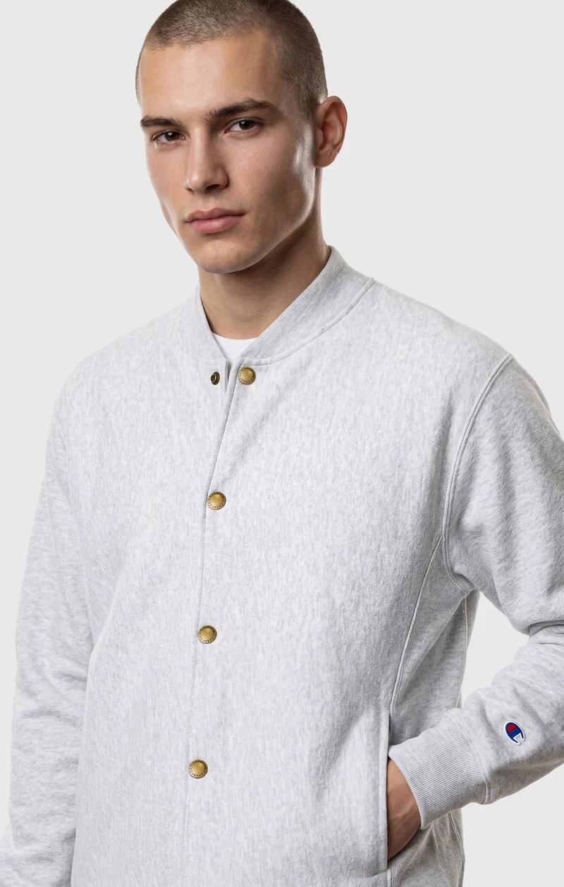 Men’s Lightweight Reverse Weave Bomber Sweatshirt