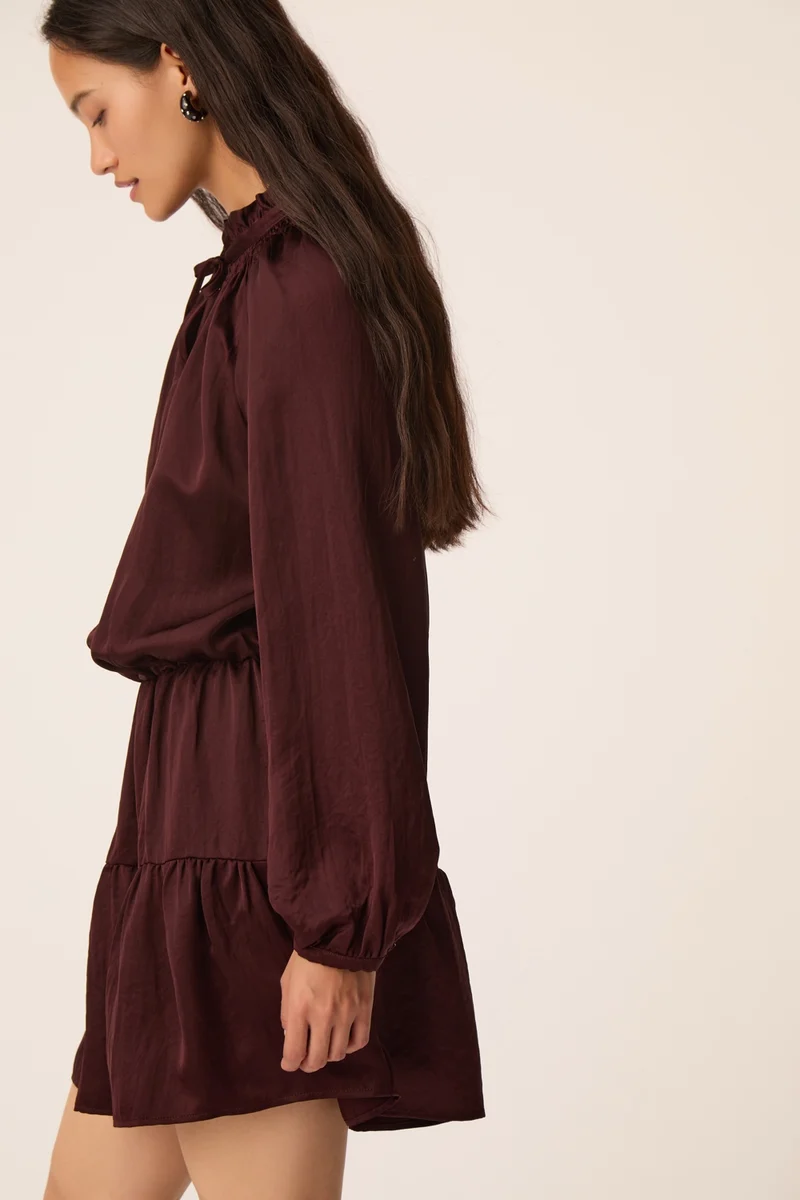 Robe Satine Prune