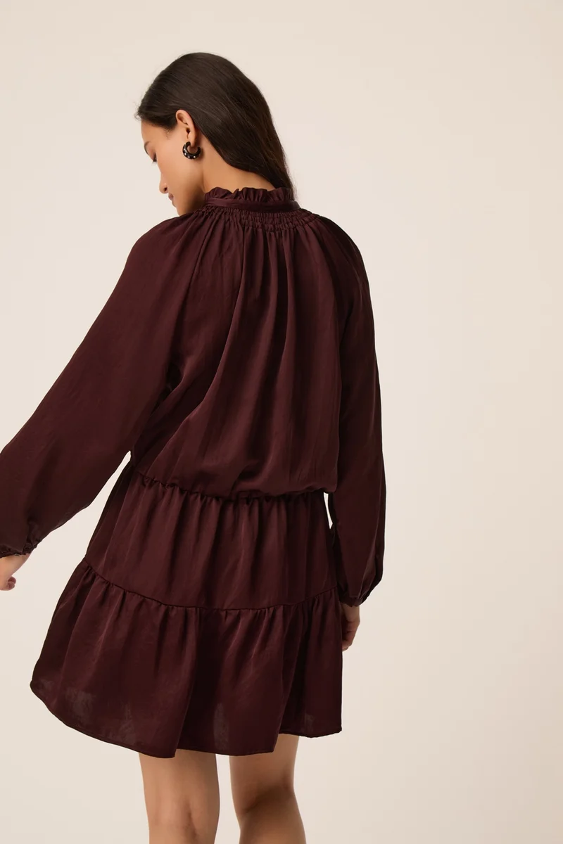 Robe Satine Prune