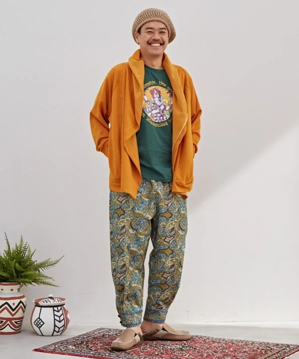 Pantalon à imprimé cachemire