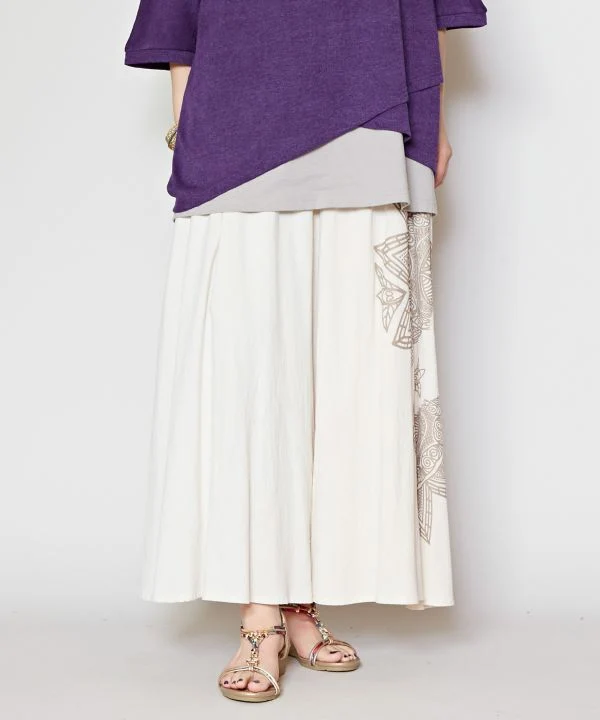 Jupe-pantalon damasquinée