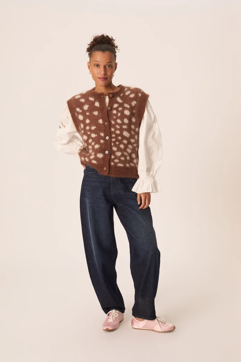 Gilet Adola Jacquard Faon