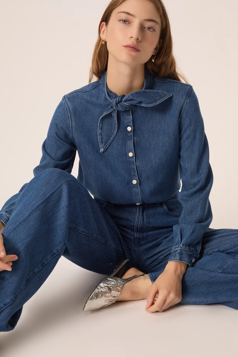Blouse Lenora Middle Blue