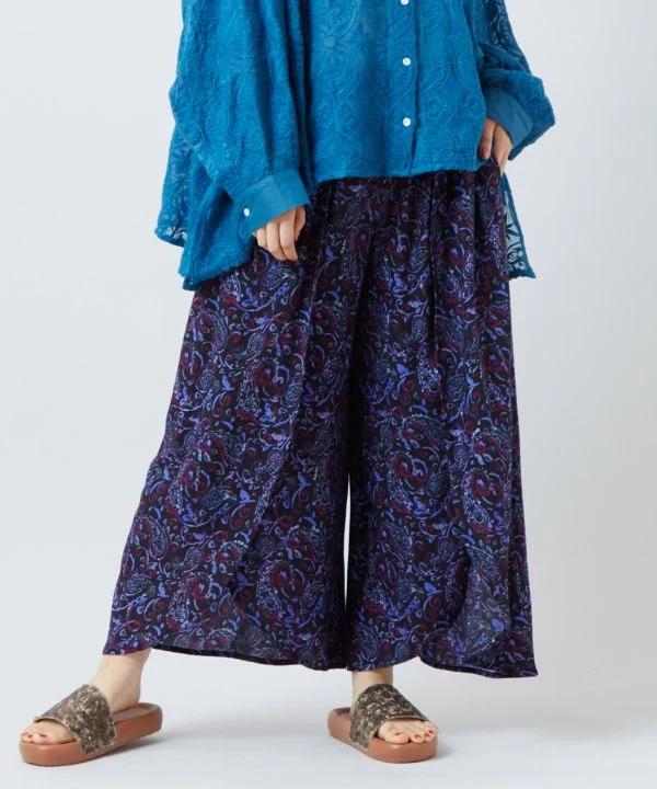 Pantalon à bordure cachemire